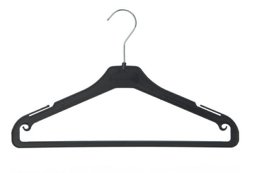 Cintre en plastique avec encoches et barre pour chemises robes et ensembles (AUADB)