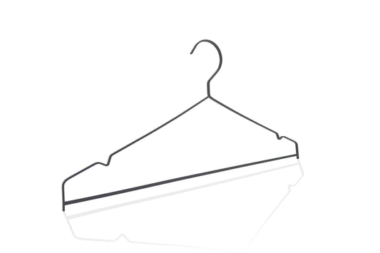LILY - Cintre métal avec encoches et barre pour t-shirts, chemises, robes et pantalons