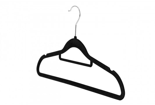 ECOVEL - Cintre en velours avec encoches et barre pour chemises robes et ensembles