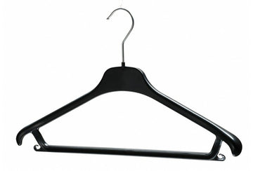 Cintre plastique avec épaule et barre pour ensembles vestes et pantalons (FE)