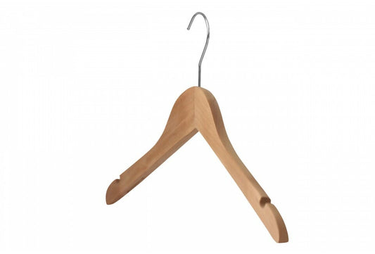 PLB - Cintre en bois avec encoches pour chemises robes et vestes pour enfant