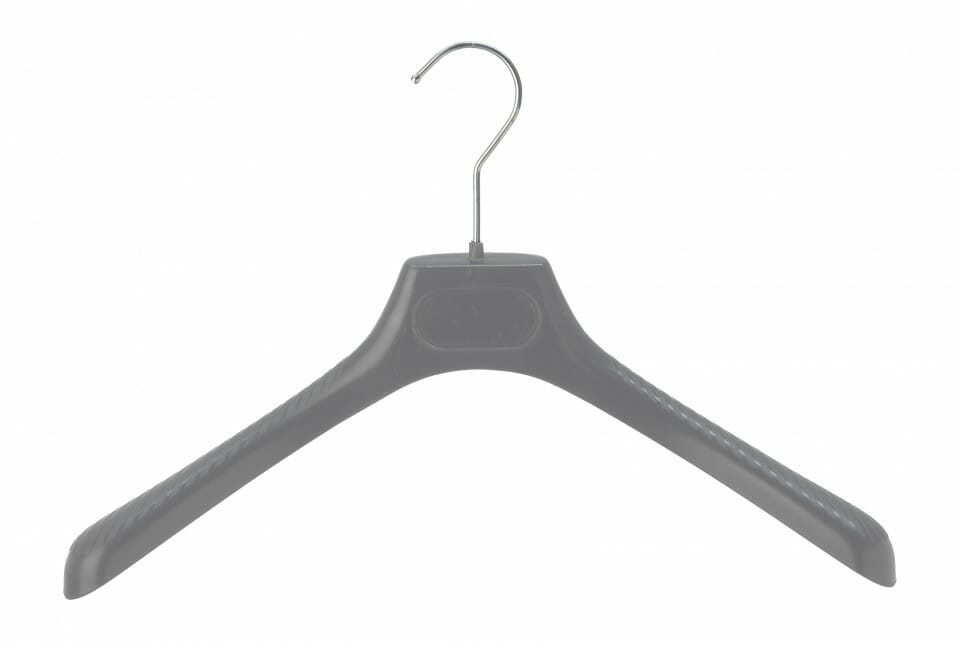 Kiroplast Lot De 10 Cintres Vestes Homme Extra Large Épaules 42cm - Porte-Manteaux Solides Homme Femme, Fabrication Italienne