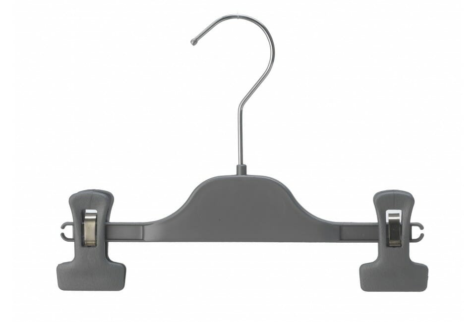 Cintre avec pinces anti-glisse 40 cm, noir, 1 carton de 50 pces Cintre avec pinces anti-glisse 40 cm, noir, 1 carton de 50 pces